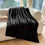 1pc フリースフランネルスローブランケットスーパーソフト快適で居心地の良い高級無地ベッドブランケットソファポータブルトラベルブランケットカバーブランケット