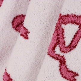 ふわふわで心地よいピンクの弓投げ毛布 - どんな季節にもぴったり