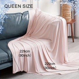 1枚 ダブルクーリングブランケット、ソフトアークチルQ-マックス>0.5、暖かい夜に体温を吸収して涼しく保つ、暑い寝心地のための薄手夏用スロー、通気性軽量ポータブル滑らかな耐久性シングルレイヤー 家庭・オフィス・旅行・車用