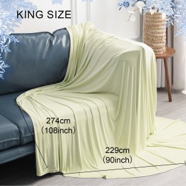 1枚 ダブルクーリングブランケット、ソフトアークチルQ-マックス>0.5、暖かい夜に体温を吸収して涼しく保つ、暑い寝心地のための薄手夏用スロー、通気性軽量ポータブル滑らかな耐久性シングルレイヤー 家庭・オフィス・旅行・車用