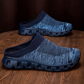 男性向けのおしゃれな編み上げ通気性のあるクロッグスリッパ。屋内外のアクティビティに最適で、滑りにくくて耐久性があり、柔らかいソールが快適です。