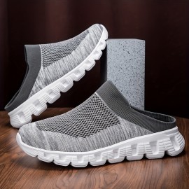 男性向けのおしゃれな編み上げ通気性のあるクロッグスリッパ。屋内外のアクティビティに最適で、滑りにくくて耐久性があり、柔らかいソールが快適です。