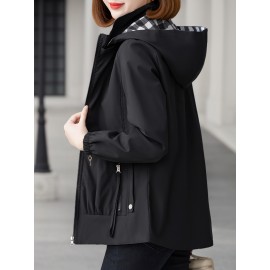 春秋用 reversible  ジャケット、ゆったりシルエット、若々しい