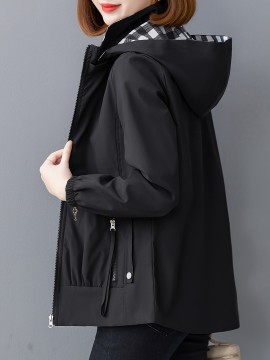 春秋用 reversible  ジャケット、ゆったりシルエット、若々しい