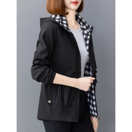 春秋用 reversible  ジャケット、ゆったりシルエット、若々しい