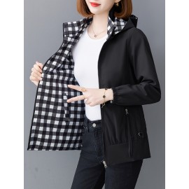 春秋用 reversible  ジャケット、ゆったりシルエット、若々しい