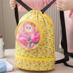 四季ユニバーサル - 高価な水泳バッグ乾/湿分離フィットネスバッグ旅行ポータブルバスバッグ大容量バックパック水泳ギア収納バッグ
