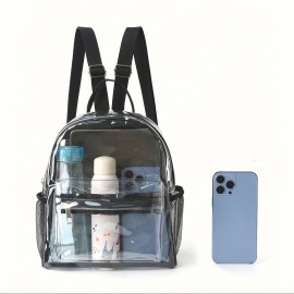 透明PVC素材ビーチバックパック 大容量 携帯用ミューター バッグ キャンパス・アウトドアシーンに適したユニセックス