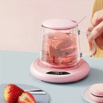 3つの温度設定付き電動コーヒーカップウォーマー、家庭やオフィスでの使用に最適。USB加熱パッドとして機能し、水ボトルや牛乳、ティー、ホットチョコレートなどを温かい状態に保つための熱コースターとして活躍します。