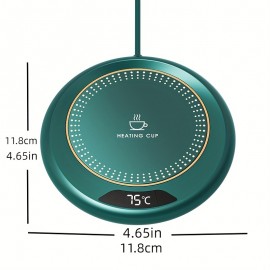 3つの温度設定付き電動コーヒーカップウォーマー、家庭やオフィスでの使用に最適。USB加熱パッドとして機能し、水ボトルや牛乳、ティー、ホットチョコレートなどを温かい状態に保つための熱コースターとして活躍します。