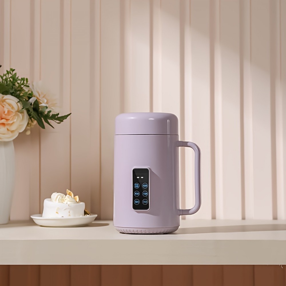 1個 スリーク＆モダン ポータブルヘルスポット - 500W 電気セラミックライニング調理器、デジタルコントロール、静音防漏設計、茶、スープ、ご飯、麺類用 - 旅行に最適、12時間タイマー、温度調節、USプラグ