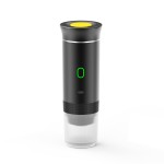 ポータブル自動イタリアエスプレッソキャプスルコーヒーメーカー - USB充電式、72時間のバッテリー寿命、旅行、家庭、車での使用に適したコンパクトなデザイン、コーヒーメーカーアクセサリー