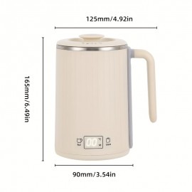 多機能健康カップ 450ml 電気ケトル、沸騰湯茶壺、おやつ・お粥用マルチバーナー鍋、家庭・オフィス・アウトドア旅行に最適な温度調節可能で健康的な飲み物