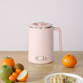 多機能健康カップ 450ml 電気ケトル、沸騰湯茶壺、おやつ・お粥用マルチバーナー鍋、家庭・オフィス・アウトドア旅行に最適な温度調節可能で健康的な飲み物