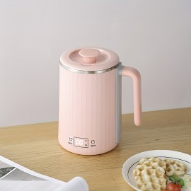 多機能健康カップ 450ml 電気ケトル、沸騰湯茶壺、おやつ・お粥用マルチバーナー鍋、家庭・オフィス・アウトドア旅行に最適な温度調節可能で健康的な飲み物