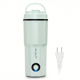 電気ケトル ポータブル トラベルケトル 小型 400ML 100V 300W 低消費電力 持ち運びケトル 湯沸かしケトル 一人暮らし 電気ポット トラベル 湯沸かし器 水筒 急速沸かし 空焚き防止 漏れない お湯ポット ステンレス 二重構造 コーヒー 紅茶に使用 旅行 車中泊 オフィス 出張 ギフト 日本語説明書付き PSE認証済み