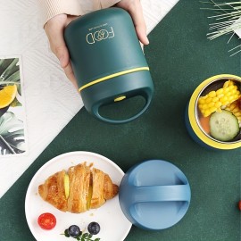 多機能＆耐久性304ステンレス製ランチボックス - 漏れ防止フリップトップ | 食べ物を温かくまたは冷たく保ち、オフィス＆旅行に最適