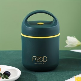多機能＆耐久性304ステンレス製ランチボックス - 漏れ防止フリップトップ | 食べ物を温かくまたは冷たく保ち、オフィス＆旅行に最適