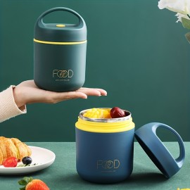 多機能＆耐久性304ステンレス製ランチボックス - 漏れ防止フリップトップ | 食べ物を温かくまたは冷たく保ち、オフィス＆旅行に最適