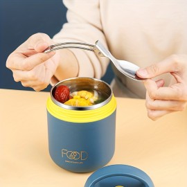 多機能＆耐久性304ステンレス製ランチボックス - 漏れ防止フリップトップ | 食べ物を温かくまたは冷たく保ち、オフィス＆旅行に最適