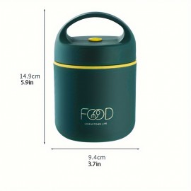 多機能＆耐久性304ステンレス製ランチボックス - 漏れ防止フリップトップ | 食べ物を温かくまたは冷たく保ち、オフィス＆旅行に最適