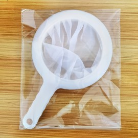 100個セットのメッシュフィネストレーナー、家庭でのビール製造に適した高品質のキッチンシーフィルター、ワイン、ティー、豆乳、バッキングに適しています。洗いやすく多用途な食品ストレーナーツール、アパートやコンパクトなキッチンに最適です。
