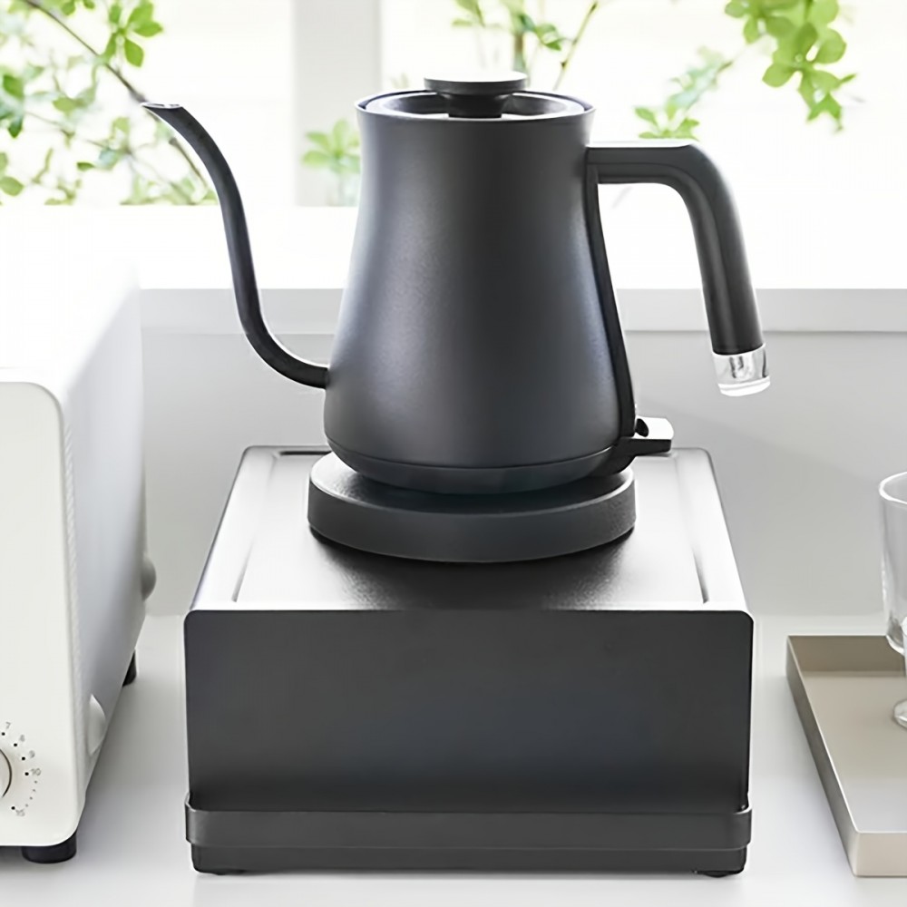 引き出し付き多機能メタルキッチンオーガナイザー - コーヒーマシン、水フィルター、ティーバッグ＆ポッドホルダーに最適なキッチンオーガナイザーと収納