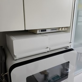 引き出し付き多機能メタルキッチンオーガナイザー - コーヒーマシン、水フィルター、ティーバッグ＆ポッドホルダーに最適なキッチンオーガナイザーと収納
