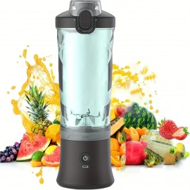 1pc ポータブル USB 充電ブレンダー 6 ブレードシステム、透明ボディ、簡単にクリーニング - 家庭、キッチン、旅行、パーティーに最適 - 完璧なホリデーギフト、旅行ブレンダー | モダンキッチンアピアンス | 耐久性のあるプラスチックブレンダー