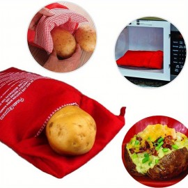 大型電子レンジ用ポテトバッグ、サツマイモコーン加熱ツールバッグ、電子レンジ用調理バッグ عيد الأضحى مبارك