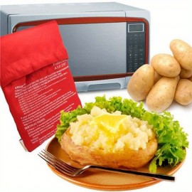 大型電子レンジ用ポテトバッグ、サツマイモコーン加熱ツールバッグ、電子レンジ用調理バッグ عيد الأضحى مبارك