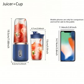 充電式ポータブルジューサーカップ - コンパクトで多機能 - 持ち運びに便利なカスタマイズ可能なデザイン - 家庭や旅行に最適