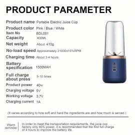 家庭用コンパクトポータブルジューサーカップ、卸売り可能、複数機能を備えた1つのジューサーと2つのカップ