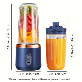 家庭用コンパクトポータブルジューサーカップ、卸売り可能、複数機能を備えた1つのジューサーと2つのカップ