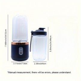 家庭用コンパクトポータブルジューサーカップ、卸売り可能、複数機能を備えた1つのジューサーと2つのカップ