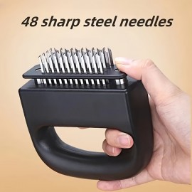 ステンレス製48針肉柔らか機 - 完璧な柔らか肉のための必須キッチンガジェット、肉柔らか機