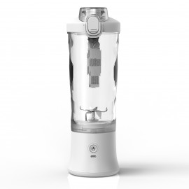 1pc 携帯用ブレンダー、20oz 多機能ハンドヘルドジューサーミキサー、ミニ電気飲料カップ、2000mAhリチウムバッテリー内蔵USB充電式、滑り止めベース、お手入れ簡単、プッシュボタン制御、≤36V - 0.5L 容量