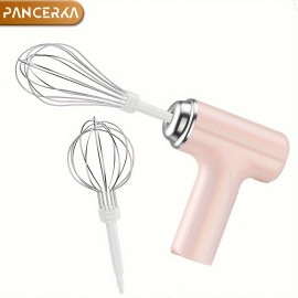 PANCERKA USB充電式ワイヤレスハンドヘルド電動エッグビーター、多機能泡立て器ミキサー、コンパクトで使いやすく省スペース、コーヒー、カプチーノ、クリーム、ベーキング、キッチン用