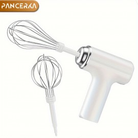 PANCERKA USB充電式ワイヤレスハンドヘルド電動エッグビーター、多機能泡立て器ミキサー、コンパクトで使いやすく省スペース、コーヒー、カプチーノ、クリーム、ベーキング、キッチン用