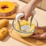 1pc ステンレス製ポテトマッシャー、滑り止めハンドル付き - 手動野菜ライサー、フルーツマッシャー、マッシュ、クラッシュ、プレス用キッチンガジェット