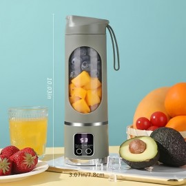ポータブルUSB充電式ブレンダー＆ジューサー - お手入れ簡単、フルーツ＆野菜ドリンク、ミルクシェイクに最適 - 容量10.14ozから16.91oz
