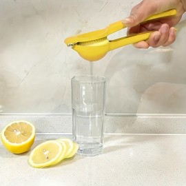 1個 簡単ジューシング用シトラススクイーザー - レモン、オレンジ、グレープ用手動ハンドプレス - 滑り止めハンドル付き多機能キッチンガジェット