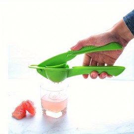 1個 簡単ジューシング用シトラススクイーザー - レモン、オレンジ、グレープ用手動ハンドプレス - 滑り止めハンドル付き多機能キッチンガジェット